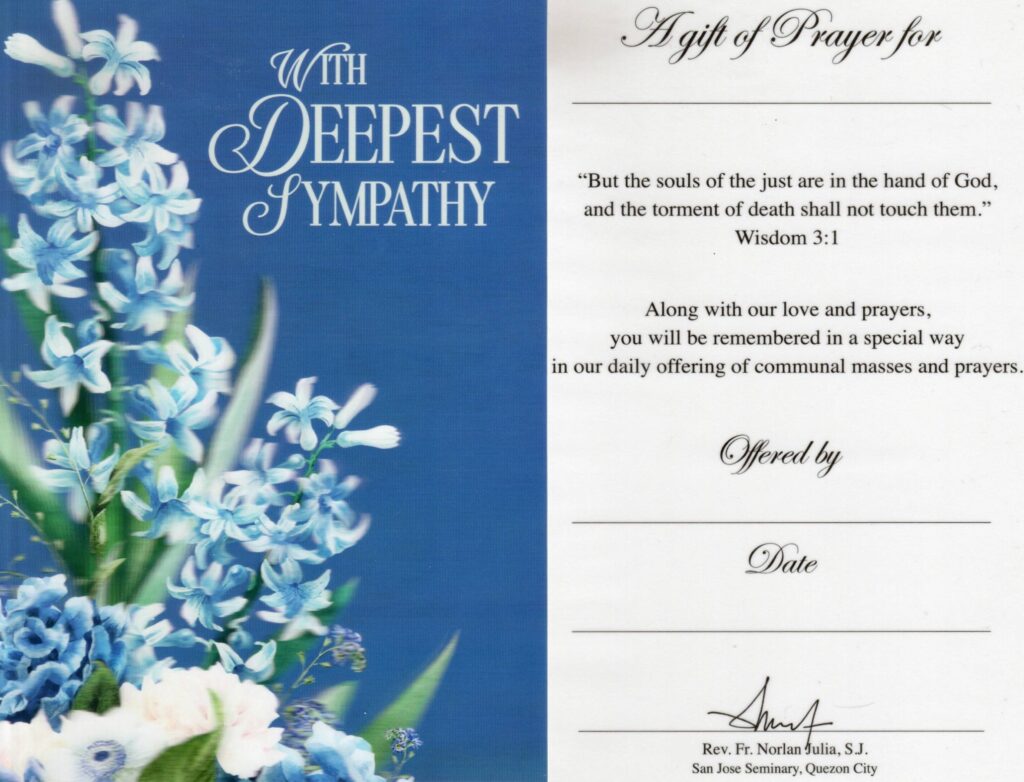 Mass Card 1
